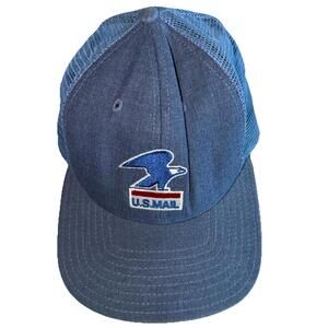 Vintage U.S. Mail Trucker SnapBack Hat Postal Worker Mailman Adjustable CLEAN